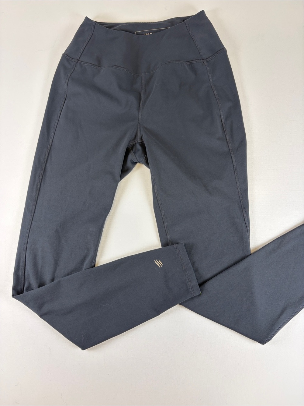 UNITED BY BLUE IMPACT GRAY HIGH ROSE LEGGINGS WOMENS SMALL